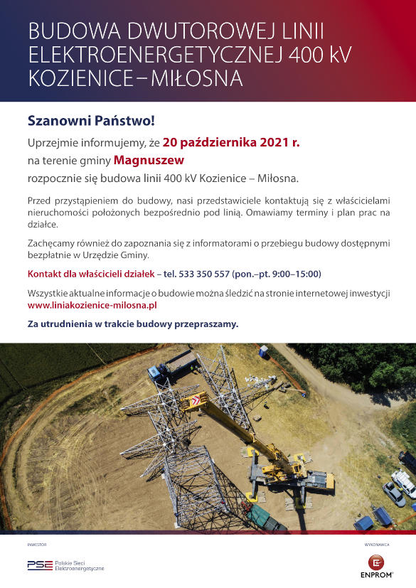 400 kv plakat budowa magnuszew
