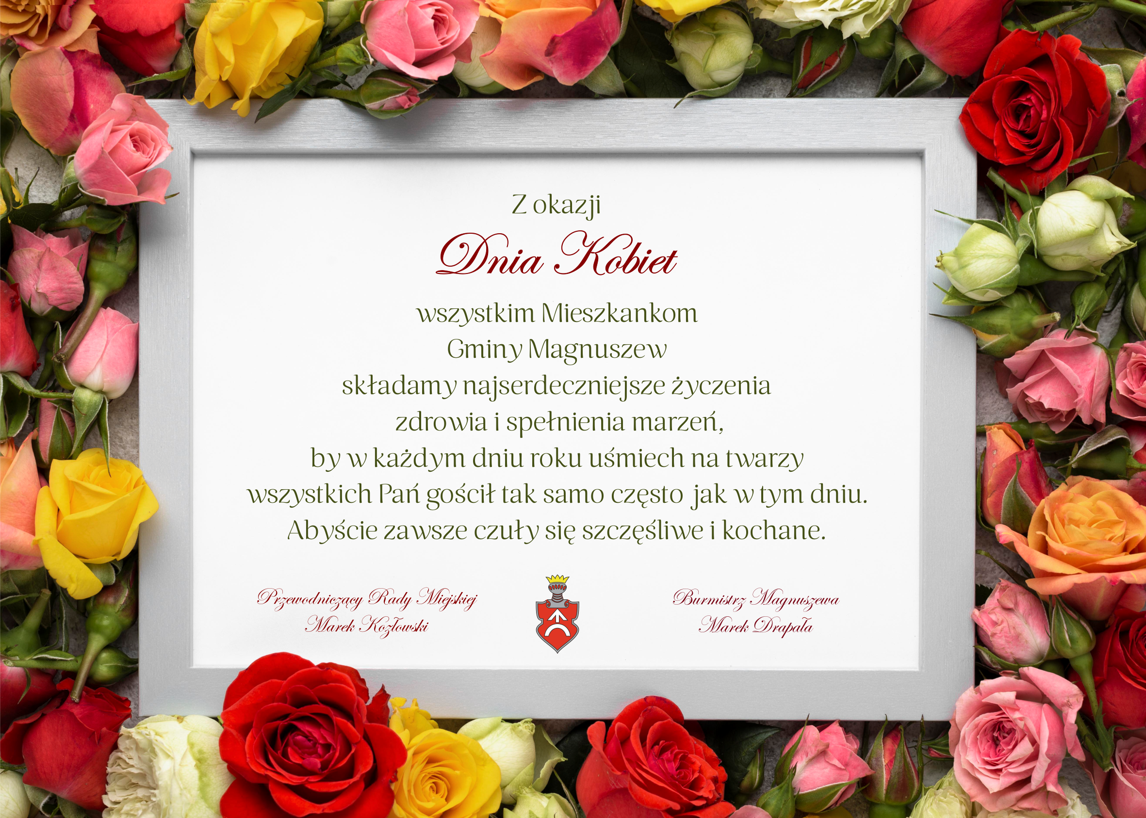 życzenia Dzień Kobiet 2024 gmina